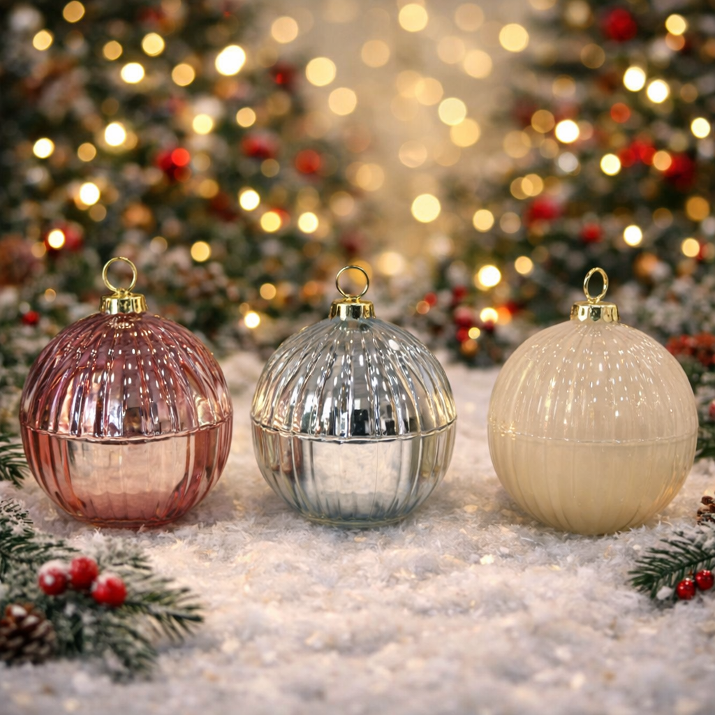 Trio Candle Bauble Set