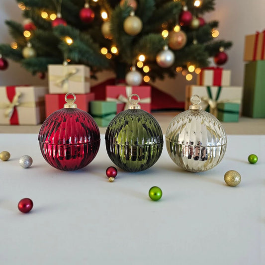 Trio Candle Bauble Set